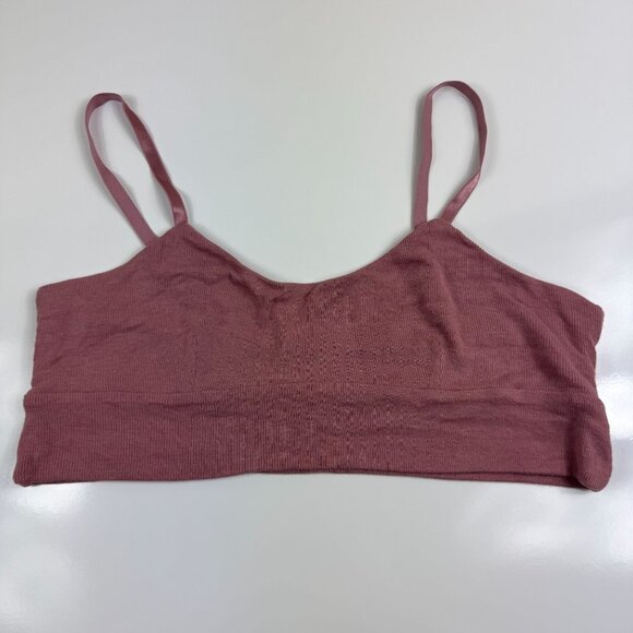 Athleta Well Rested Rib Sleep Bra Large Bundle of 2 Bralettes Modal Cozy Comfy - Picture 2 of 10